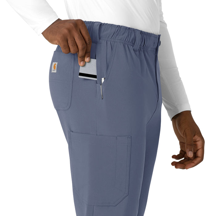 Carhartt Cross-Flex Men's Straight Leg Scrub Pant - Approaching Storm