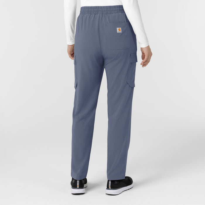 Carhartt Cross-Flex Women’s Cross-Flex High Waisted Ankle Scrub Pant - Approaching Storm
