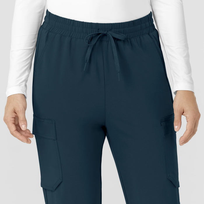 Force Cross-Flex Women’s Force Cross-Flex High Waisted Ankle Scrub Pant Navy front detail