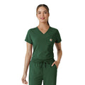 Carhartt Cross-Flex Women's Tuck-In Scrub Top - Douglas Fir Tucked In