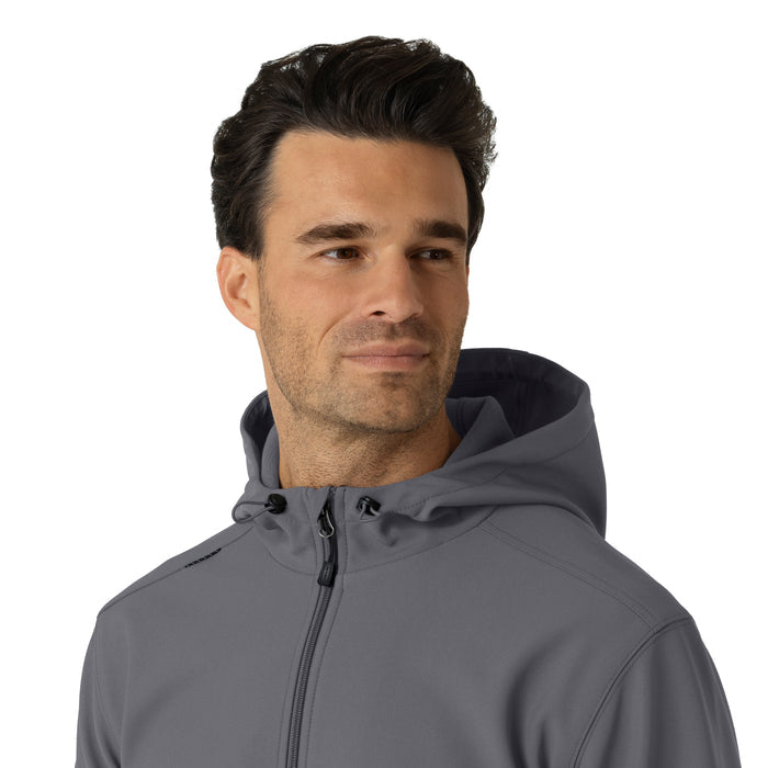 Carhartt Men's Bonded Fleece Hoodie - Pewter hoodie detail