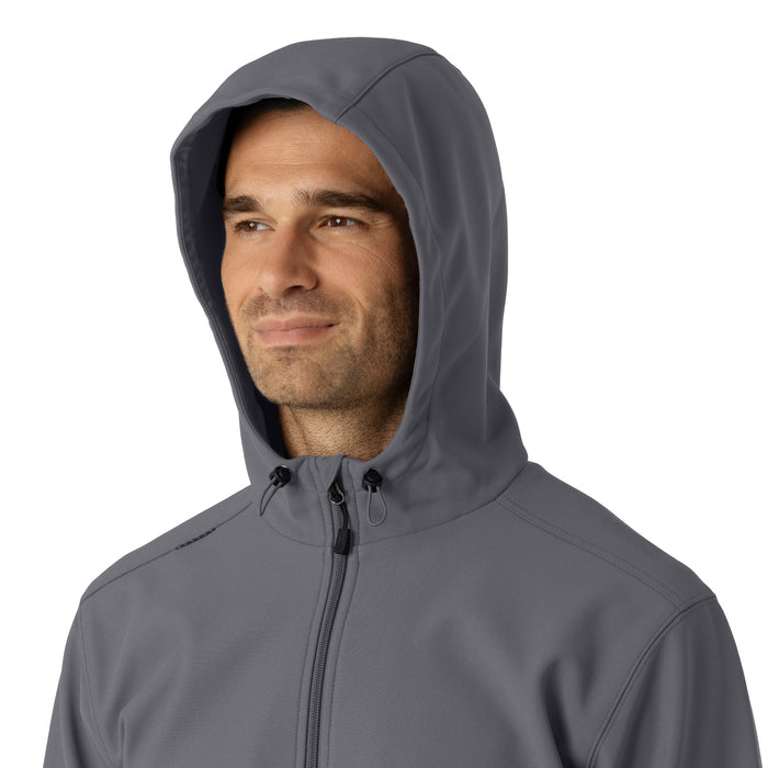 Carhartt Men's Bonded Fleece Hoodie - Pewter hood