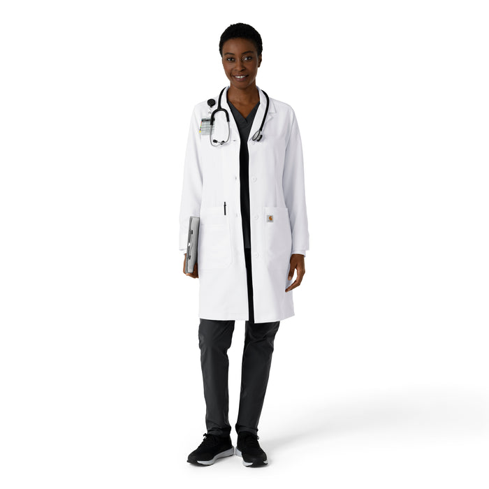 Lab Coats Women's Long Lab Coat White full scrub set