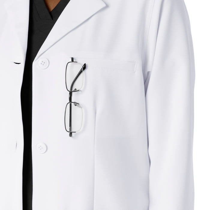 Lab Coats Women's Long Lab Coat White side detail 2