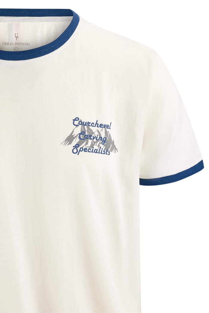 Urban Pioneers Male Carving Tee T-SHIRT BLUE