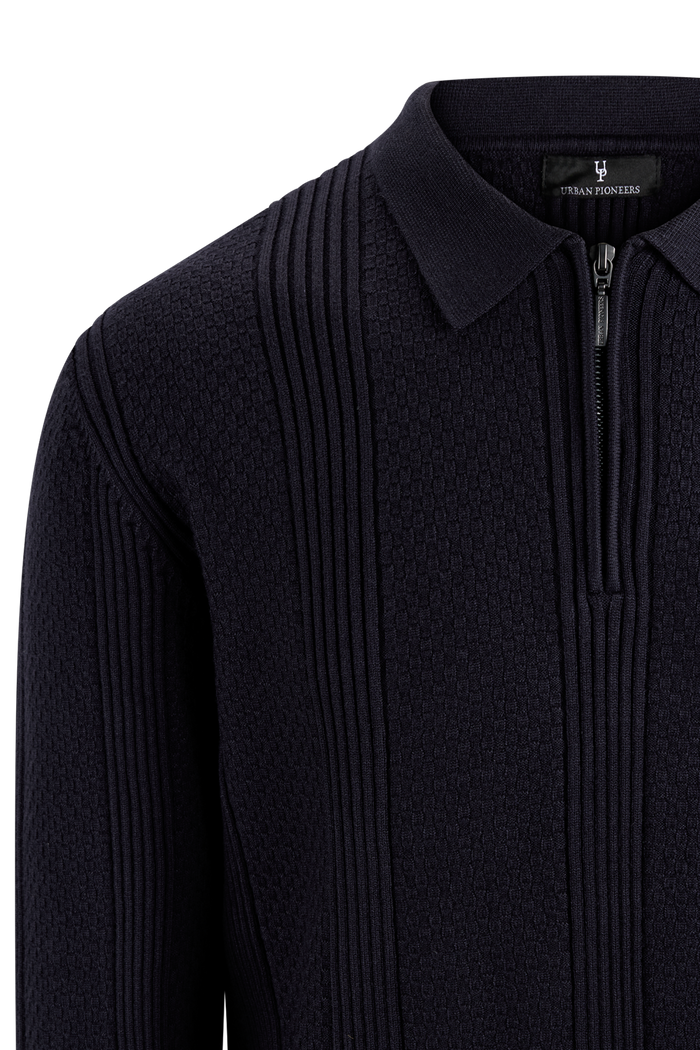 Urban Pioneers Male Casper Half-Zip SWEATER DARK NAVY