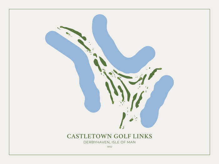 Castletown Golf Links: Modern Golf Course Map