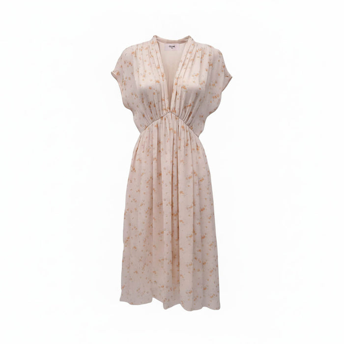 CELINE FLORAL PRINT MIDI DRESS - SIZE 36