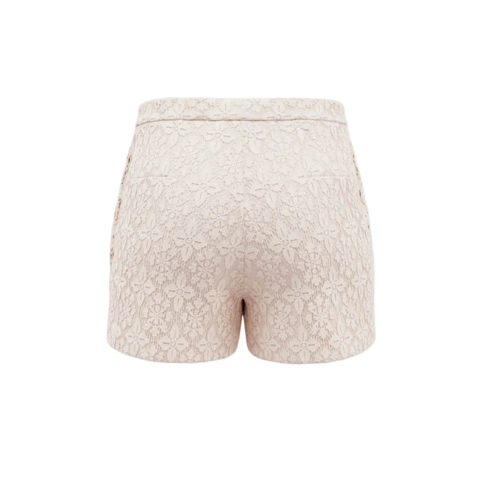 CELINE LACE SHORTS WITH TRIOMPHE LOGO - SIZE 34