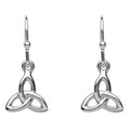 Celtic Trinity Knot Drop Earrings