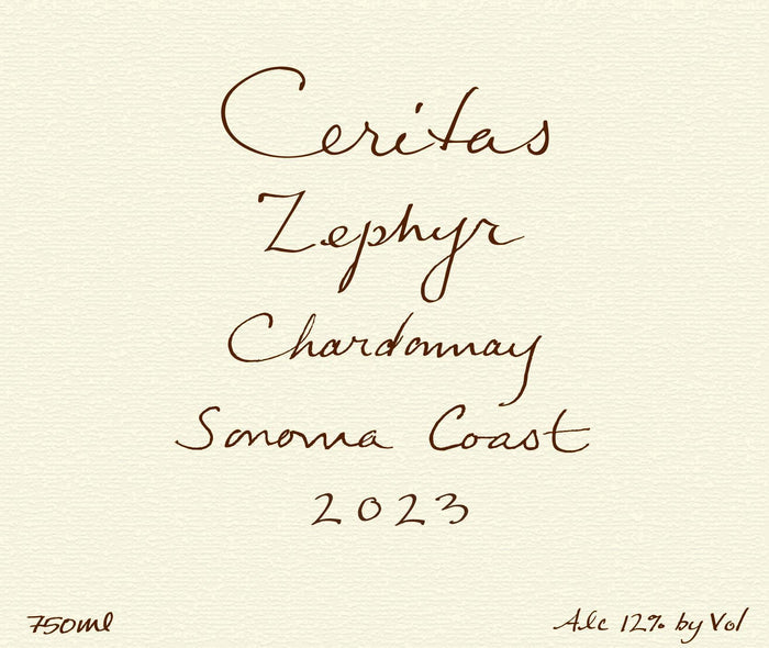 Ceritas Chardonnay Zephry Vineyard Sonoma Coast 2023