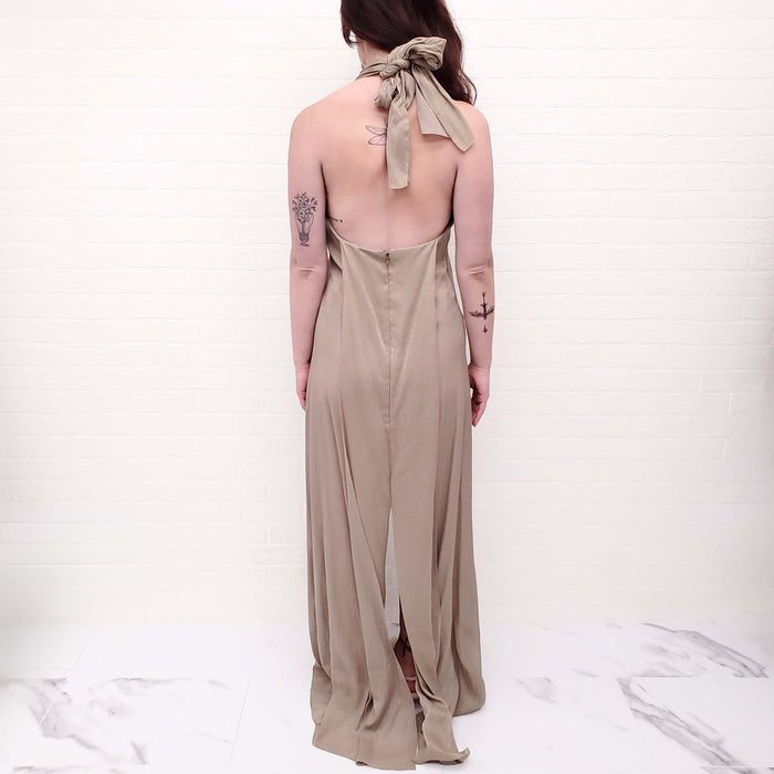 CHANEL GOLD SPARKLE GOWN - SIZE 38