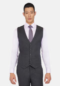 Charcoal Flannel Vest - SARTORO