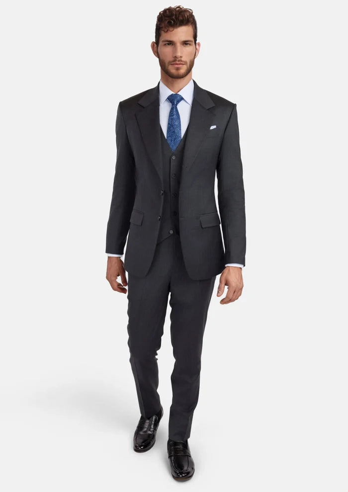 Charcoal Grey Performance Stretch Suit - SARTORO