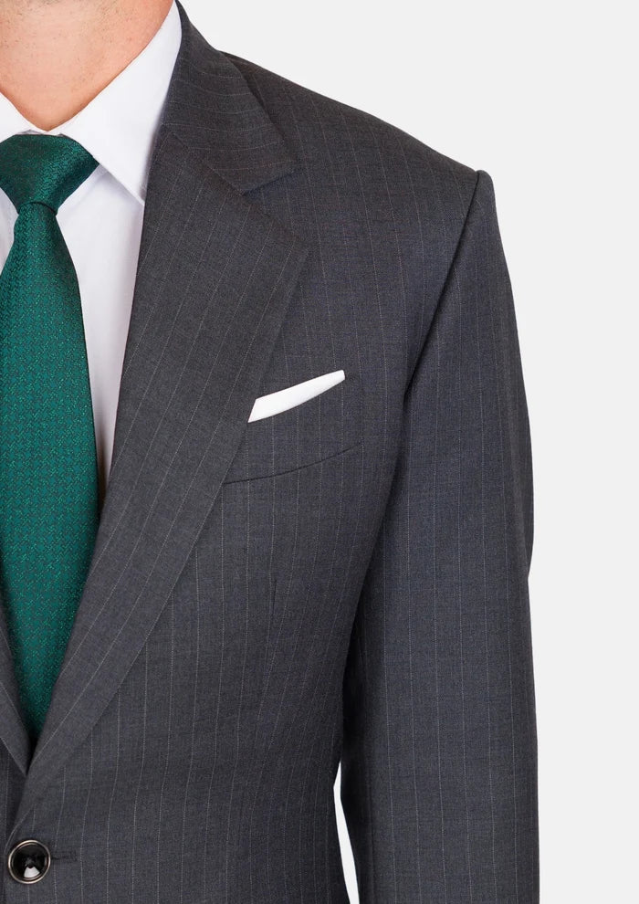 Charcoal Pinstripe Astor Jacket - SARTORO