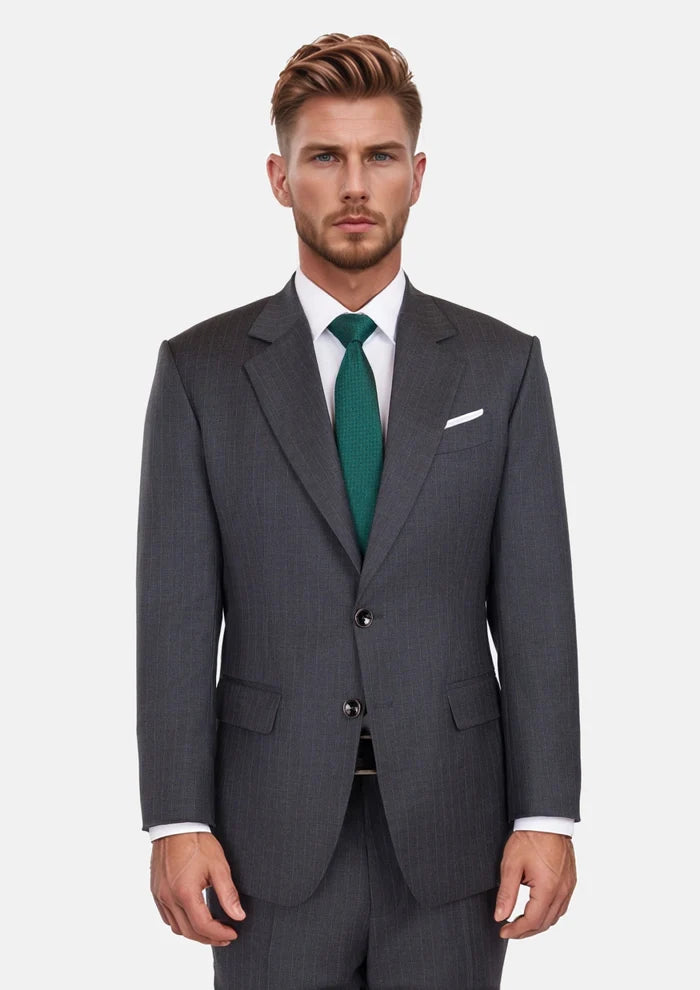 Charcoal Pinstripe Astor Suit - SARTORO