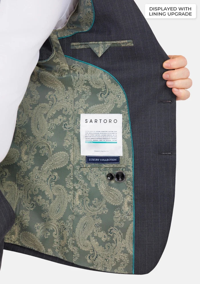 Charcoal Pinstripe Astor Suit - SARTORO