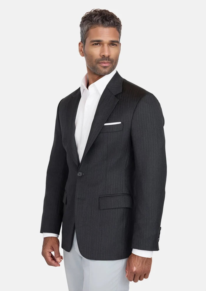 Charcoal Smoke Astor Jacket - SARTORO