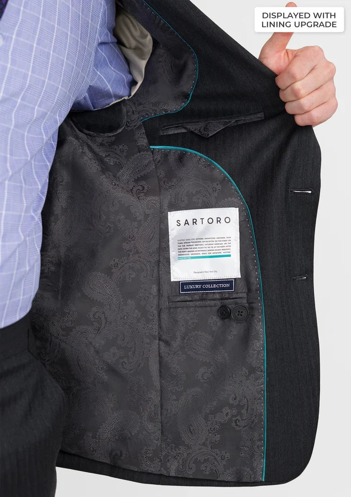 Charcoal Smoke Astor Suit - SARTORO