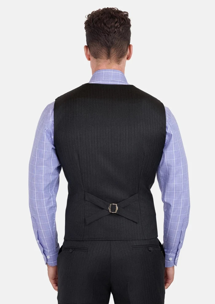 Charcoal Smoke Vest - SARTORO