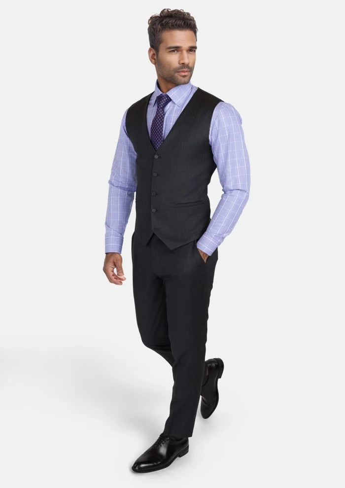 Charcoal Smoke Vest - SARTORO