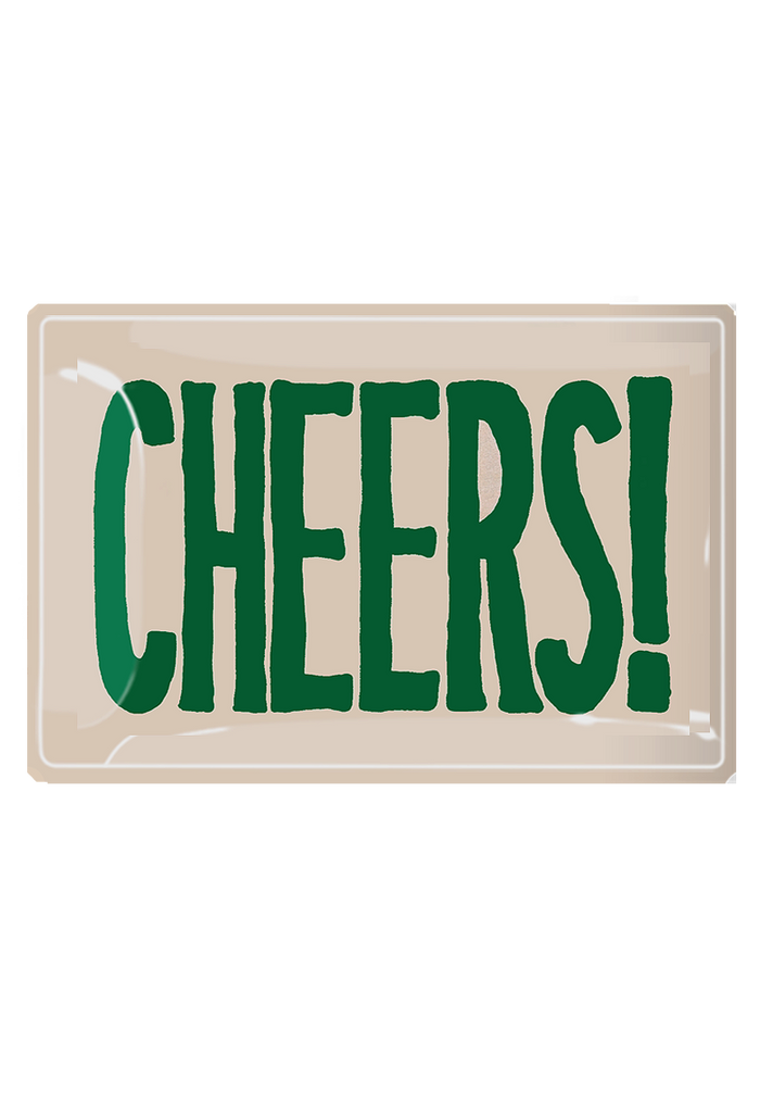 Cheers! Toast Decoupage Glass Tray - Ben's Garden