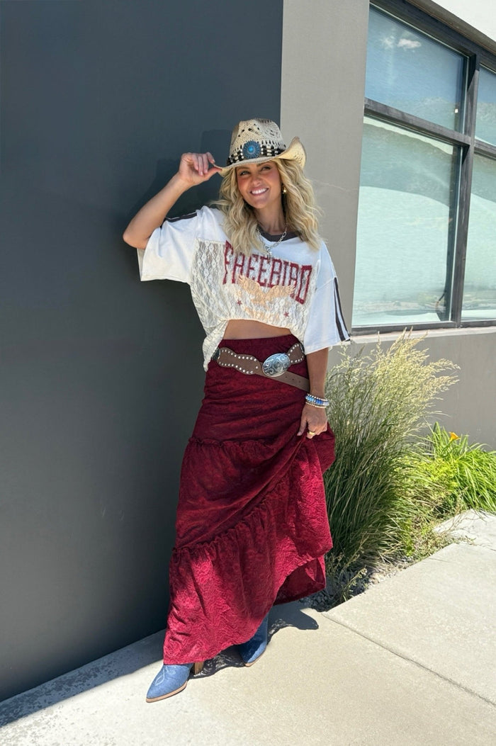 Cherry Coke Lace Graphic Tee