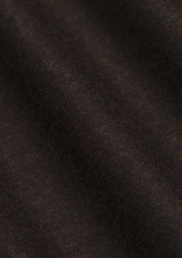 Chocolate Brown Flannel Vest - SARTORO