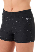 Cinched Compression Short in Black