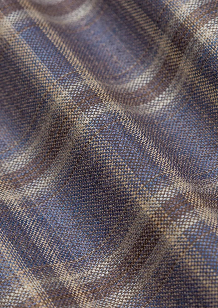 Cincinnati Lilac Checked Pants - SARTORO