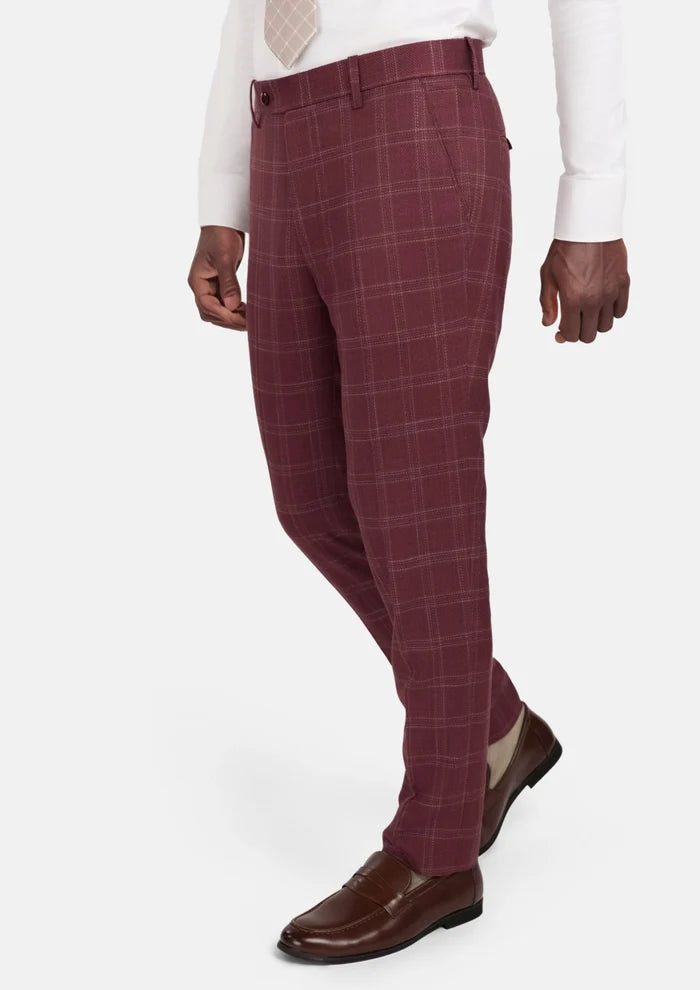 Claret Red Pants - SARTORO