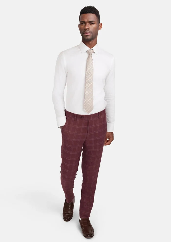 Claret Red Pants - SARTORO