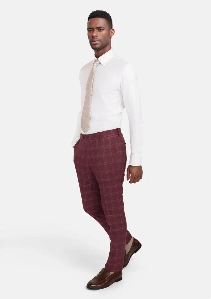 Claret Red Pants - SARTORO