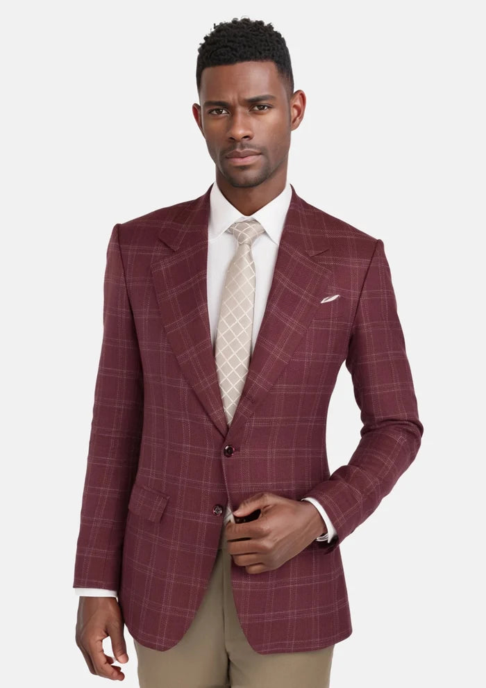Claret Red Thompson Jacket - SARTORO