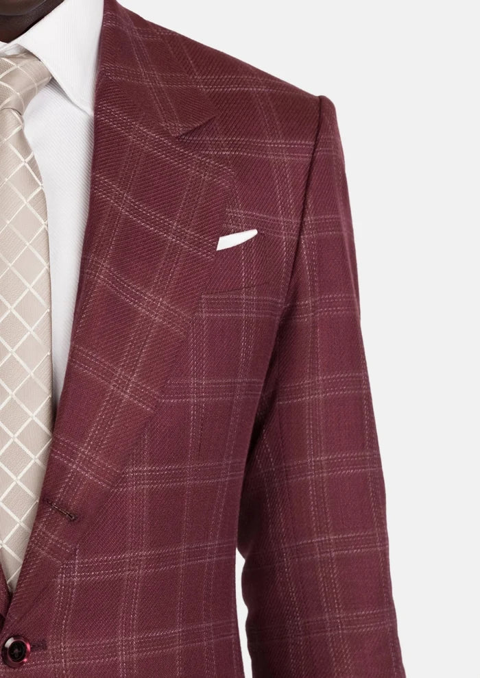 Claret Red Thompson Jacket - SARTORO