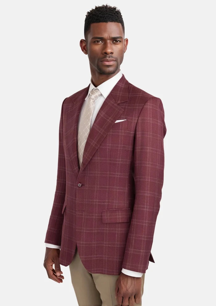 Claret Red Thompson Jacket - SARTORO