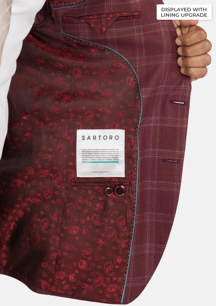 Claret Red Thompson Jacket - SARTORO