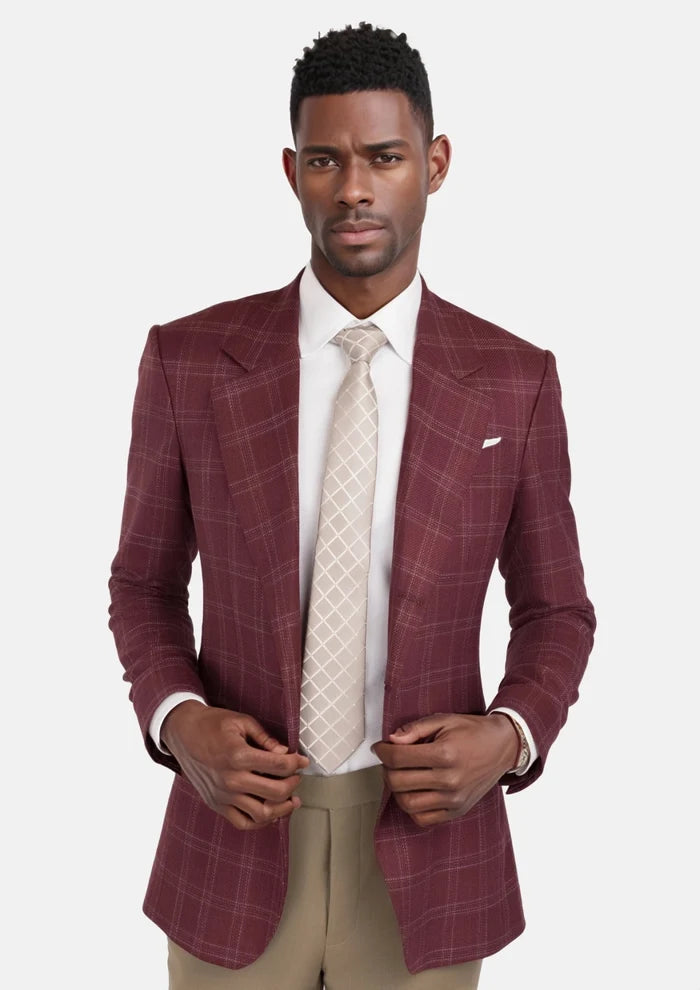Claret Red Thompson Jacket - SARTORO