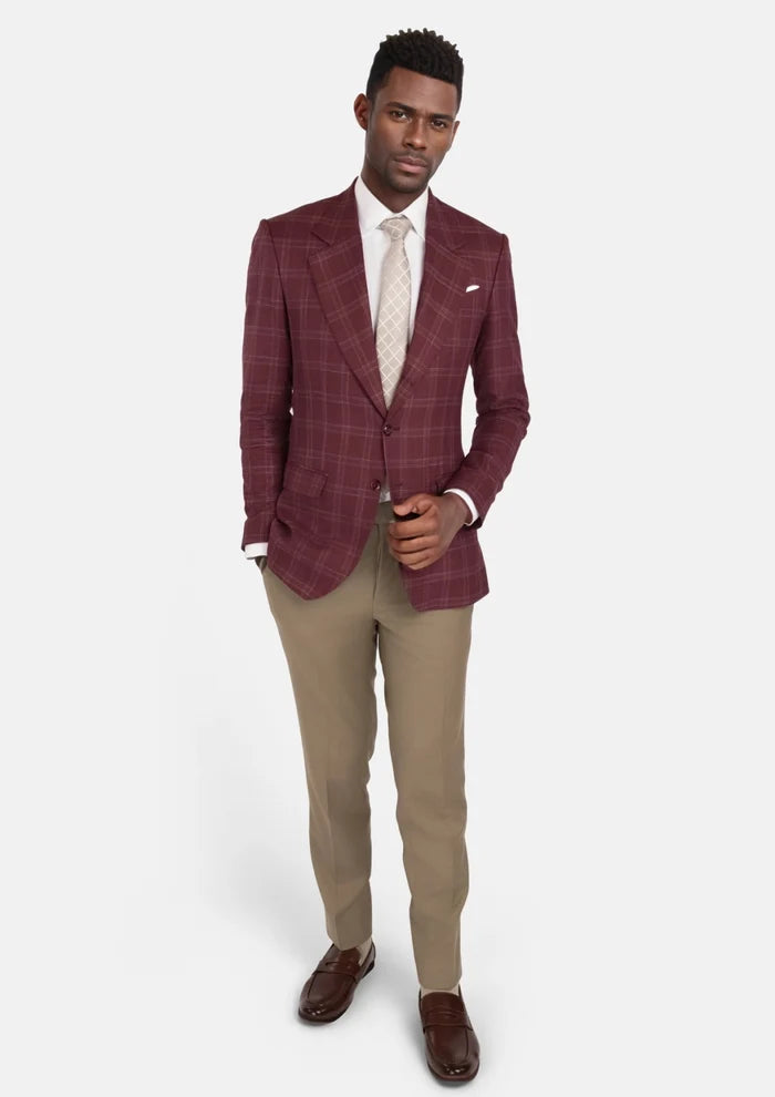 Claret Red Thompson Jacket - SARTORO