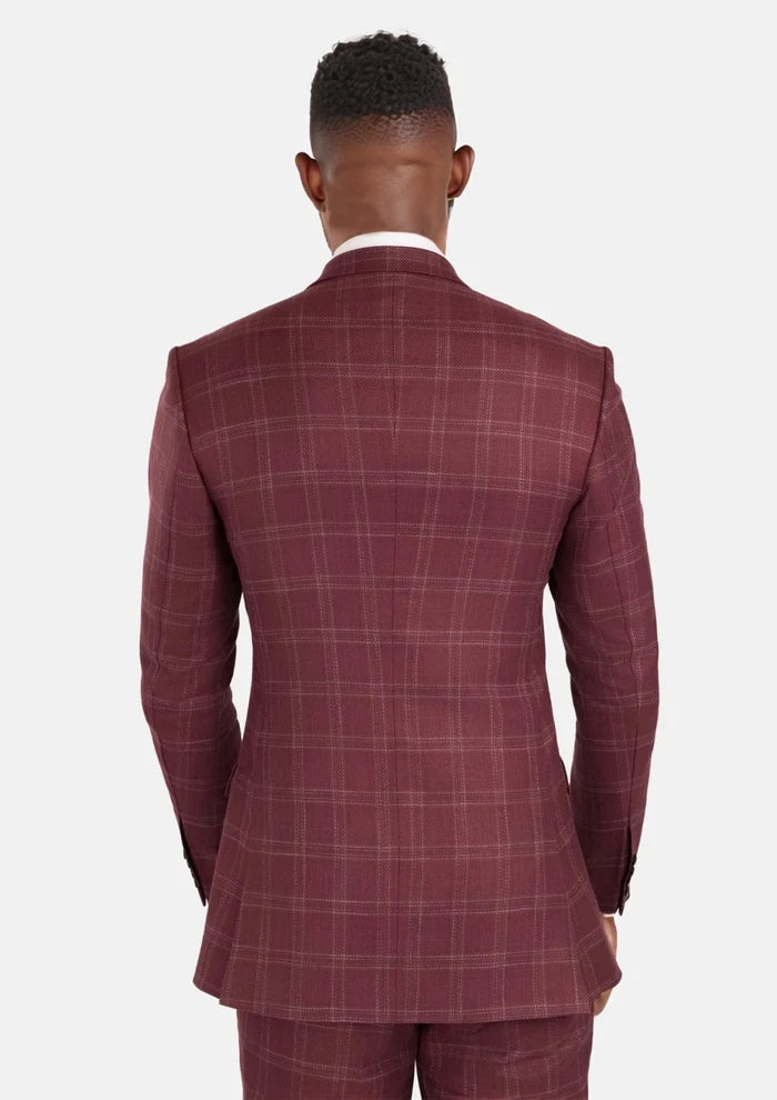 Claret Red Thompson Suit - SARTORO