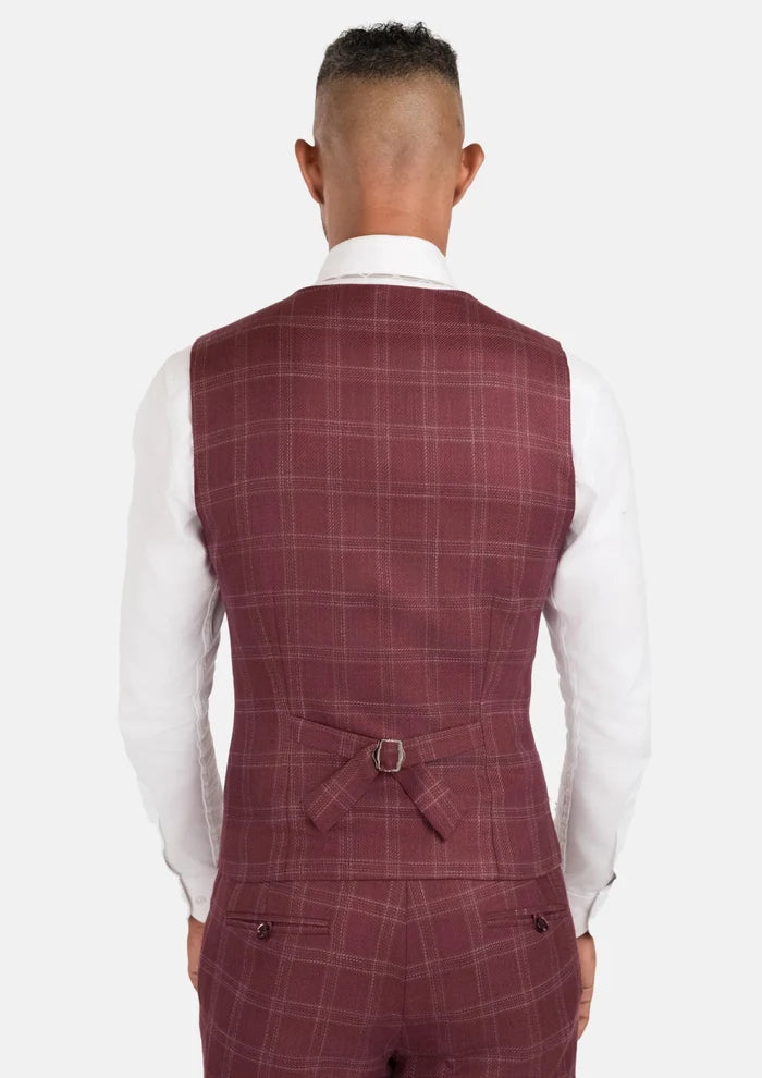 Claret Red Vest - SARTORO