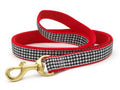 Classic Black Houndstooth Dog Leash