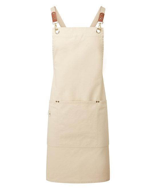 Clip ‘n’ Clasp cross-back bib apron PR182