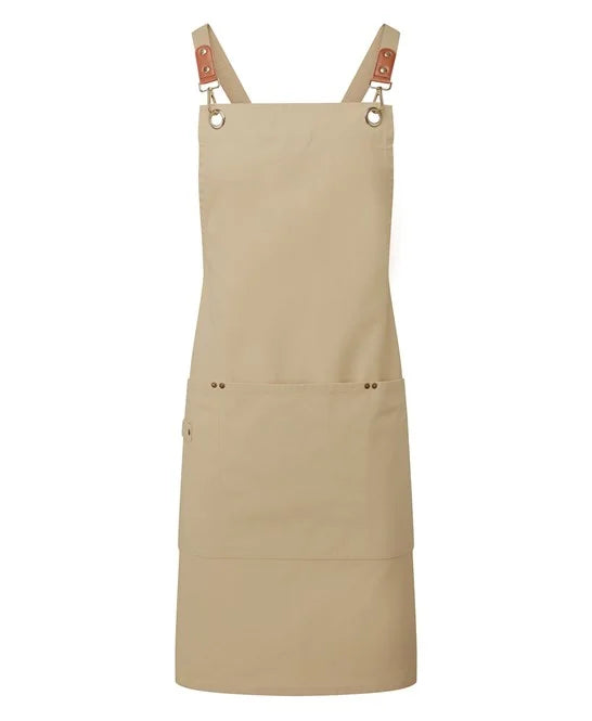 Clip ‘n’ Clasp cross-back bib apron PR182