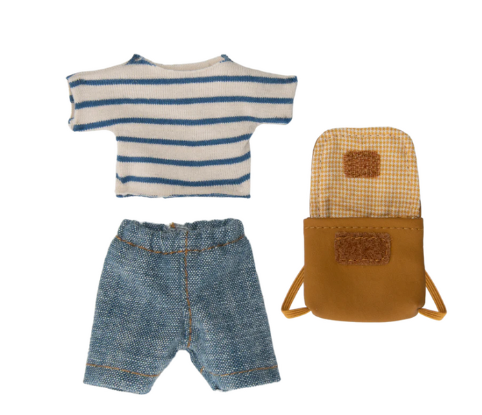 clothes and bag, big brother mouse