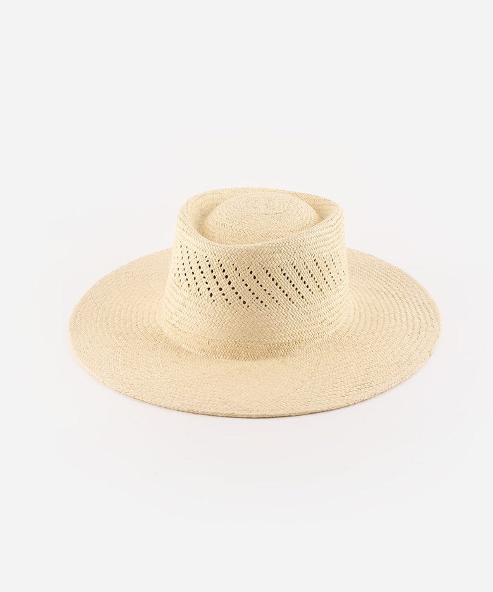 A natural colored straw hat on a white background #color_natural