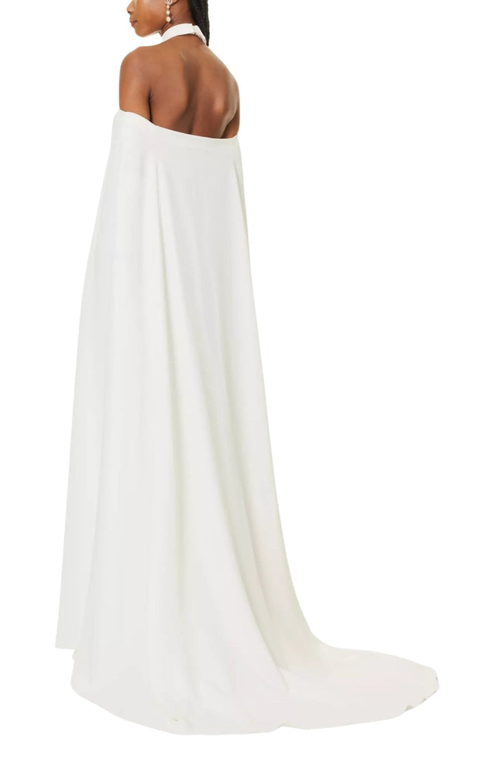 Valentino Collar-Embellished Sleeveless Silk Gown - Runway Catalog