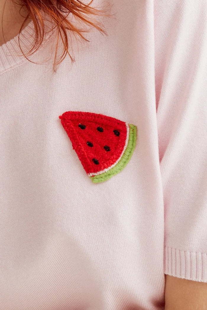 Compania Fantastica Watermelon Sweater in Pink