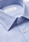 Cool Blue Geometric Shirt - SARTORO
