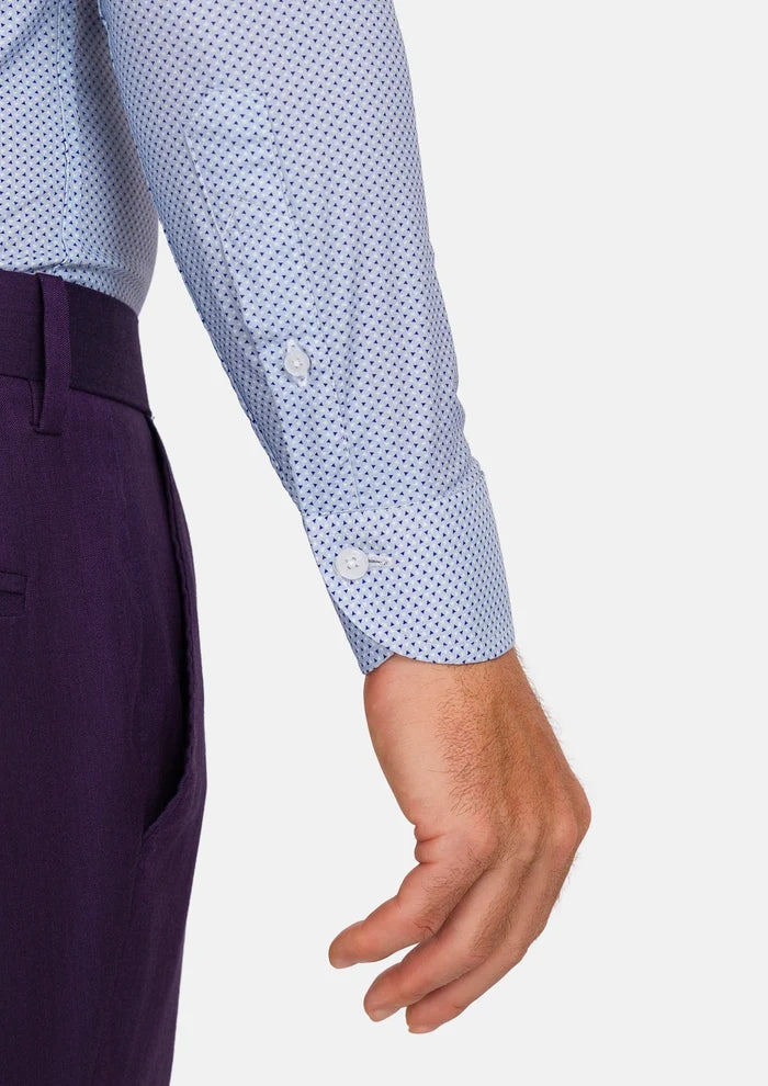 Cool Blue Geometric Shirt